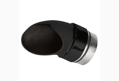 BSL Spoon Staggered Endkappe Schwarz 60mm