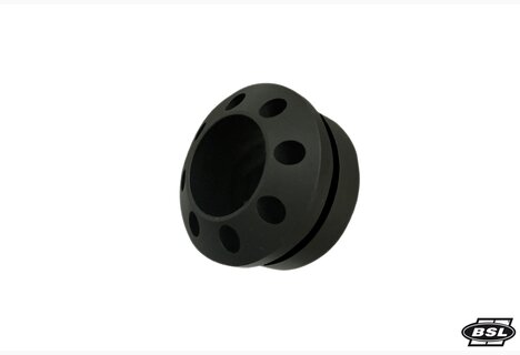 BSL Smooth Hole Endkappe black 60mm