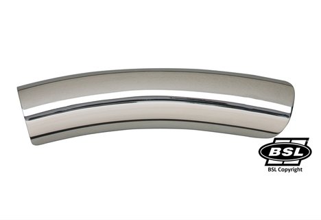 BSL Hitzeschild front Rainbow gebogen Schwarz