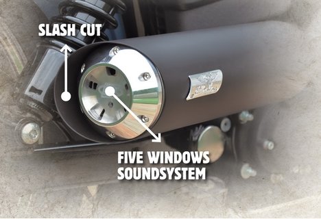 BSL Bomb Rider Muffler Switchback chrom