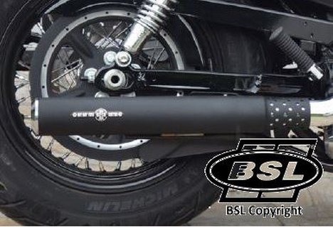 BSL Slip On Mufflers XL 2014 up Hole schwarz