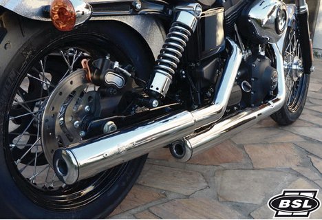 BSL Slip On Muffler Streetbob ab Bj.2010 chrom