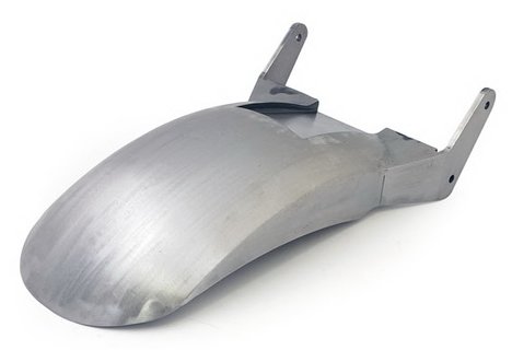 Softail Heckfender Bj.00-05 mit 215er Fender  eel Smooth 10mm versetzt mit E-Box mit 3er Cut Out Strutz