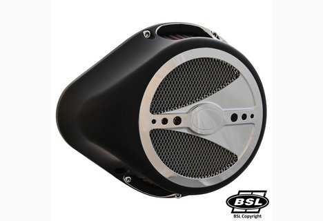 BSL DROP CHOPP Switch CUSTOM -Body Black Velvet Contrast Cut, Front Cover Showchrome