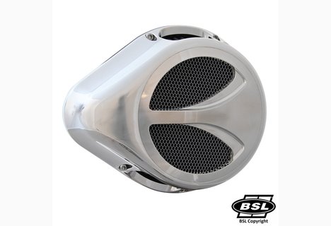 BSL DROP CHOPP Switch SCALOP -Body Showchrome, Front Cover Showchrome